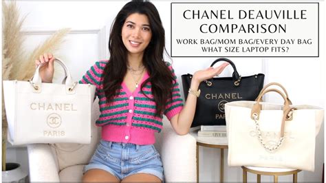 chanel deauville tote size comparison